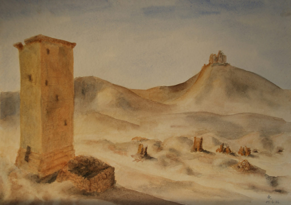 Aquarell Palmyra