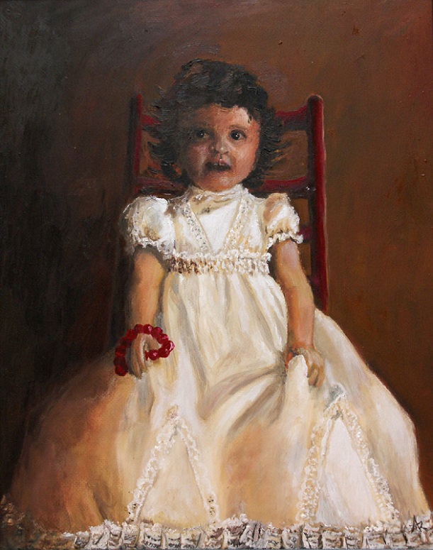 Ölgemälde Kinderportrait