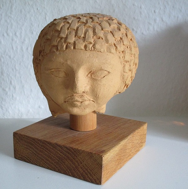 Bildhauerei Ägyptischer Frauenkopf